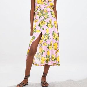 Zara Lemon Skirt